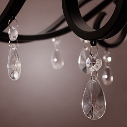 Lampadario dipinto in stile candela classico tradizionale