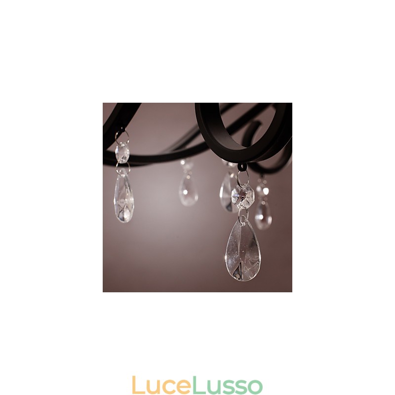 Lampadario dipinto in stile candela classico tradizionale