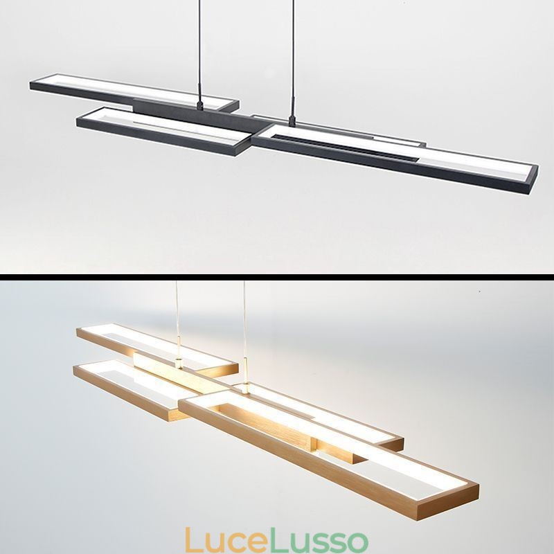 Lampada a sospensione moderna Lampada a soffitto orizzontale