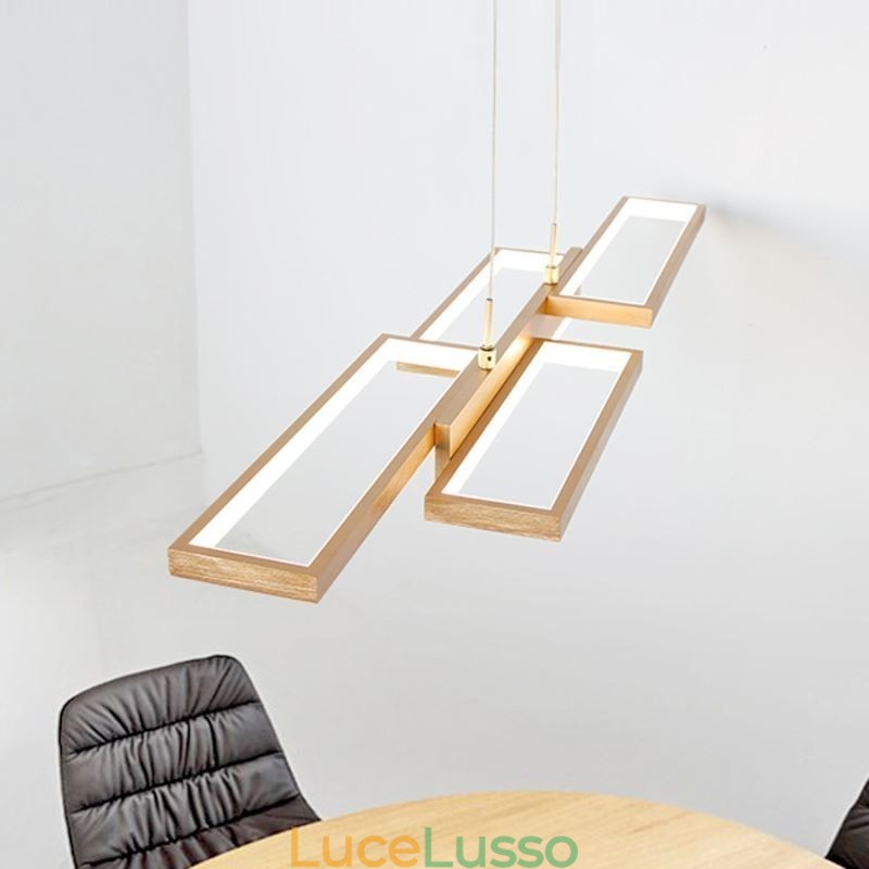 Lampada a sospensione moderna Lampada a soffitto orizzontale