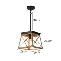 Lampada a sospensione a luce singola in stile vintage