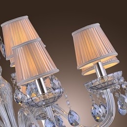 Lampadario in vetro elettroplaccato in cristallo classico tradizionale