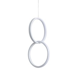 Lampada a sospensione minimalista a doppio anello
