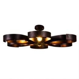 Lampada da soffitto moderna vintage a forma di fiore in ferro