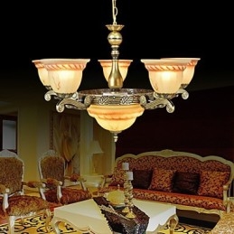 Lampadario in metallo bronzo retrò vintage classico tradizionale