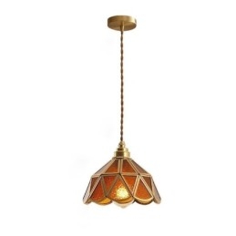 Lampada a sospensione in vetro retrò Lampada da soffitto in vetro in stile giapponese