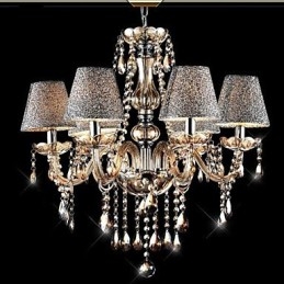 Lampadario in vetro elettroplaccato in cristallo classico contemporaneo moderno vintage