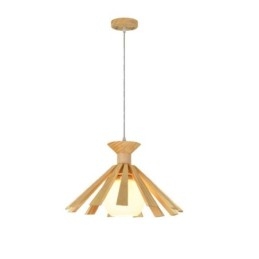 Lampada a sospensione in legno in stile semplice