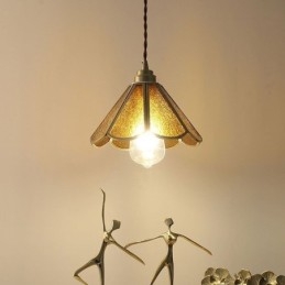 Mini lampada a sospensione in vetro, moderna lampada da soffitto in vetro semplice