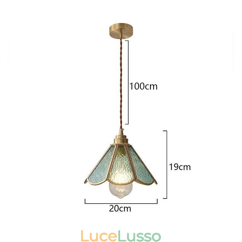 Mini lampada a sospensione in vetro, moderna lampada da soffitto in vetro semplice