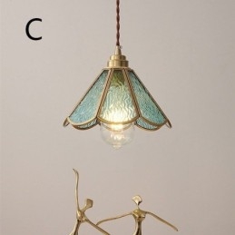 Mini lampada a sospensione in vetro, moderna lampada da soffitto in vetro semplice