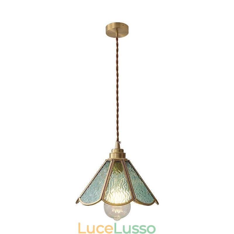 Mini lampada a sospensione in vetro, moderna lampada da soffitto in vetro semplice