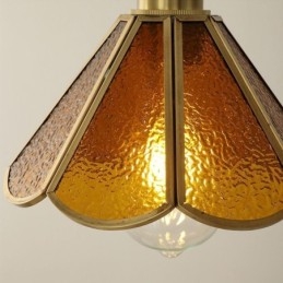 Mini lampada a sospensione in vetro, moderna lampada da soffitto in vetro semplice