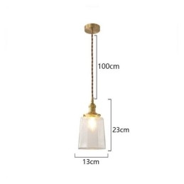 Lampada a sospensione moderna minimalista in vetro Lampada da soffitto decorativa
