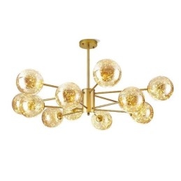 Lampada a sospensione Magic Bean Lampada a sospensione Gypsophila in stile nordico con sfera in vetro