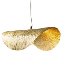Lampada a sospensione in ottone, moderna e minimalista, lampada da soffitto a forma di foglia di loto