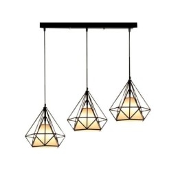 Lampada a sospensione a forma di diamante, lampada decorativa moderna e minimalista