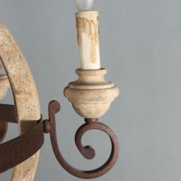 Lampada a sospensione in legno Lampada da soffitto retrò nordica