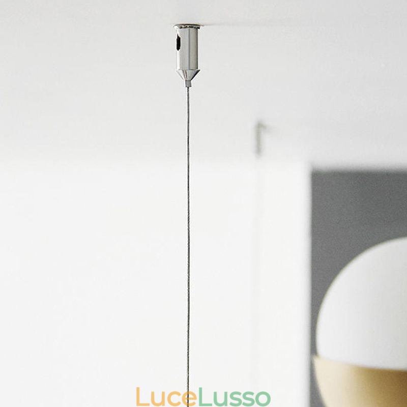 Lampadario a sfera in vetro