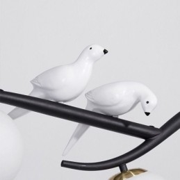 Moderna lampada a sospensione minimalista a forma di ramo, 4 lampade, luce decorativa