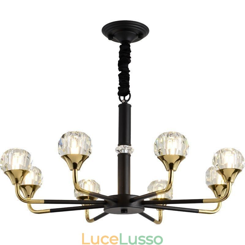 Lampadario moderno in cristallo Elegante lampadario in cristallo