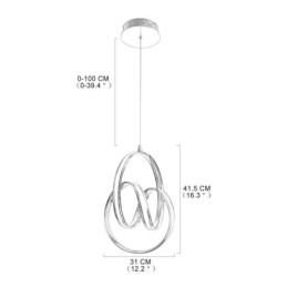 Lampada a sospensione moderna e minimalista, lampada a sospensione circolare unica, isola
