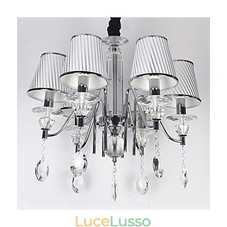 Lampadario moderno contemporaneo in cristallo elettroplaccato Lampadario moderno contemporaneo in cristallo elettroplaccato