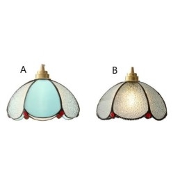 Lampada a sospensione minimalista in vetro a petalo Lampada a sospensione in vetro a testa singola