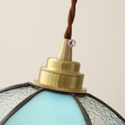 Lampada a sospensione minimalista in vetro a petalo Lampada a sospensione in vetro a testa singola
