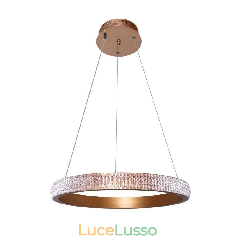 Lampada a sospensione ad anello, lampadario minimalista in acrilico