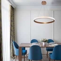 Lampada a sospensione ad anello, lampadario minimalista in acrilico