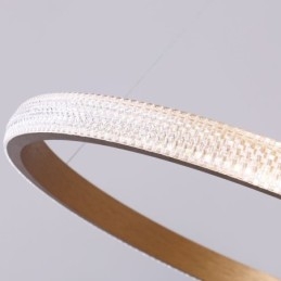 Lampada a sospensione ad anello, lampadario minimalista in acrilico