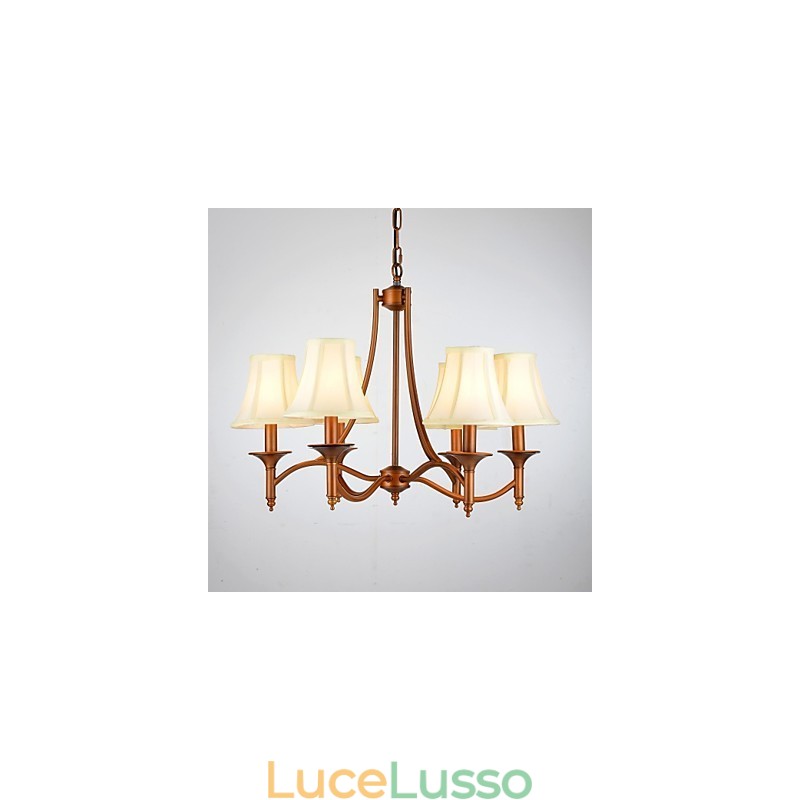 Moderno Contemporaneo Tradizionale Classico Rustico Lodge Vintage Country Lampada a sospensione in metallo ottone anticato