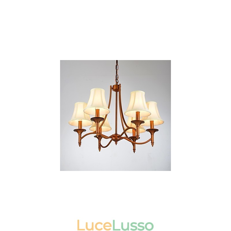 Moderno Contemporaneo Tradizionale Classico Rustico Lodge Vintage Country Lampada a sospensione in metallo ottone anticato