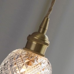 Lampada a sospensione moderna in vetro con fiore, 1 luce, lampada decorativa