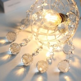 Moderna mini lampada a sospensione in vetro 1 luce decorativa lampadario