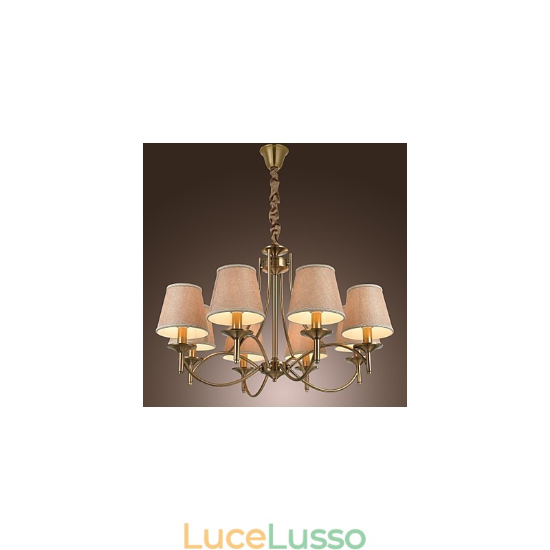 Moderno Contemporaneo Tradizionale Classico Rustico Lodge Country Island Vintage Lampadario in metallo ottone
