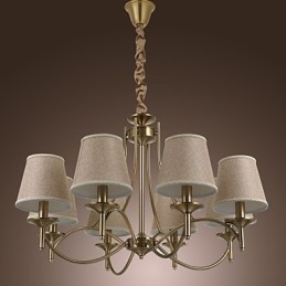 Moderno Contemporaneo Tradizionale Classico Rustico Lodge Country Island Vintage Lampadario in metallo ottone