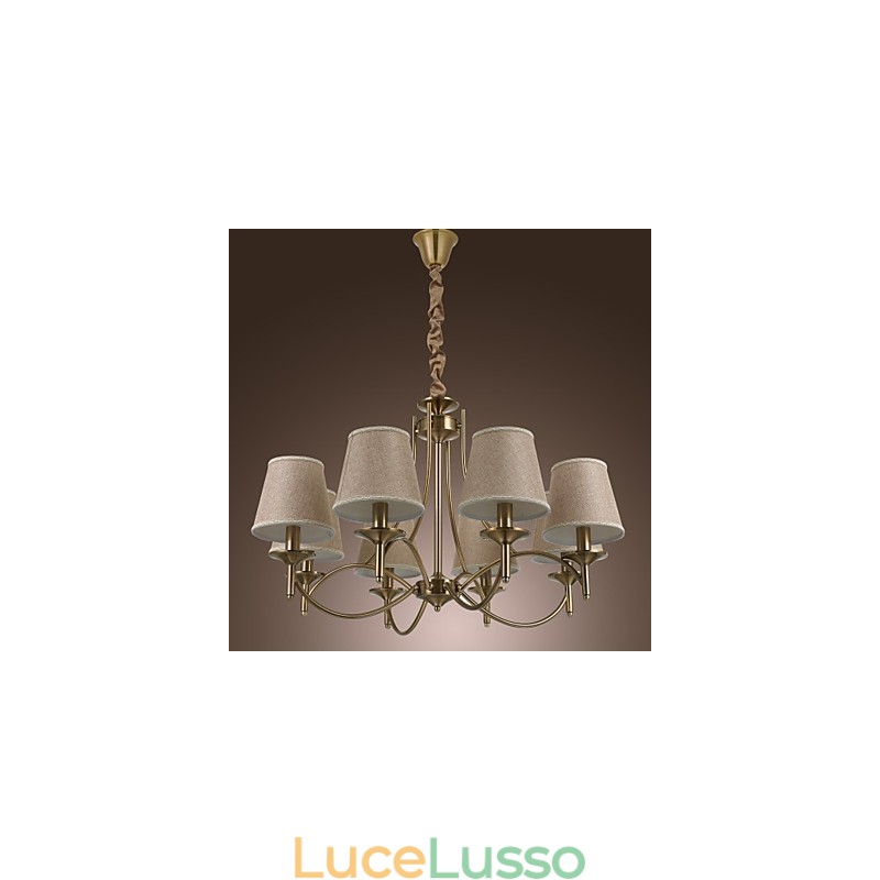 Moderno Contemporaneo Tradizionale Classico Rustico Lodge Country Island Vintage Lampadario in metallo ottone