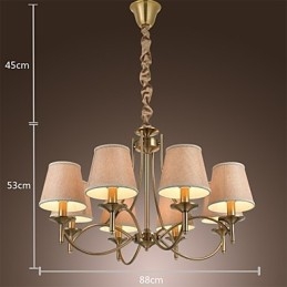 Moderno Contemporaneo Tradizionale Classico Rustico Lodge Country Island Vintage Lampadario in metallo ottone