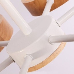 Lampada a sospensione in legno unica nordica