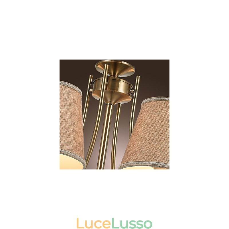 Moderno Contemporaneo Tradizionale Classico Rustico Lodge Country Island Vintage Lampadario in metallo ottone