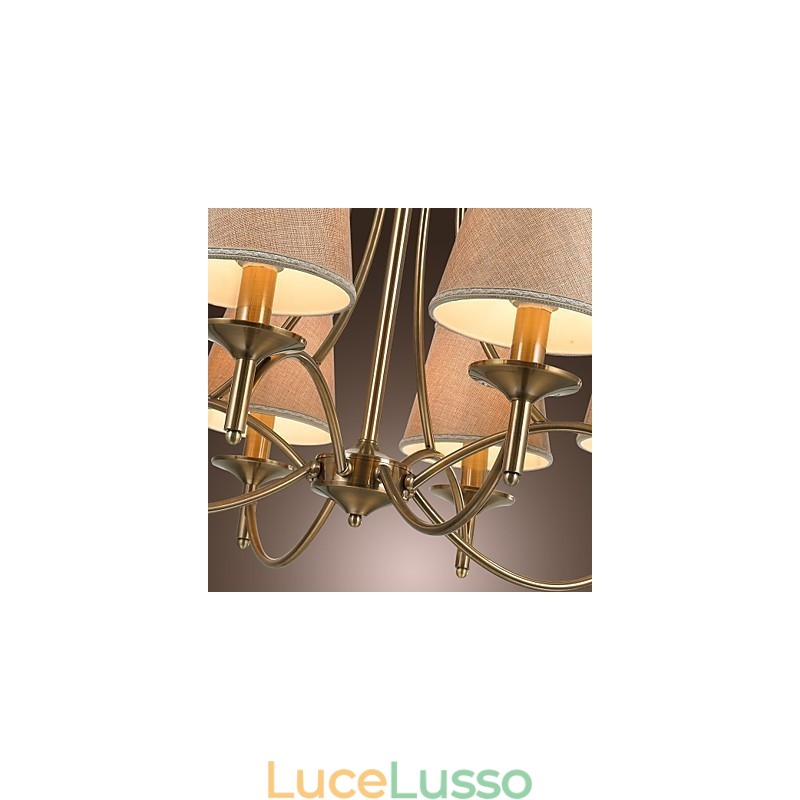 Moderno Contemporaneo Tradizionale Classico Rustico Lodge Country Island Vintage Lampadario in metallo ottone