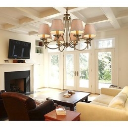 Moderno Contemporaneo Tradizionale Classico Rustico Lodge Country Island Vintage Lampadario in metallo ottone