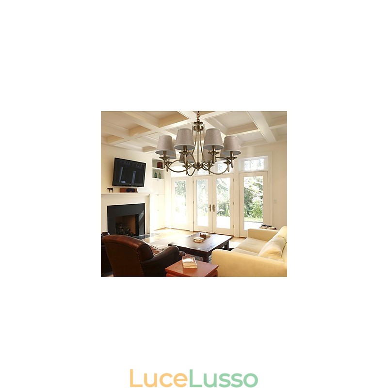 Moderno Contemporaneo Tradizionale Classico Rustico Lodge Country Island Vintage Lampadario in metallo ottone