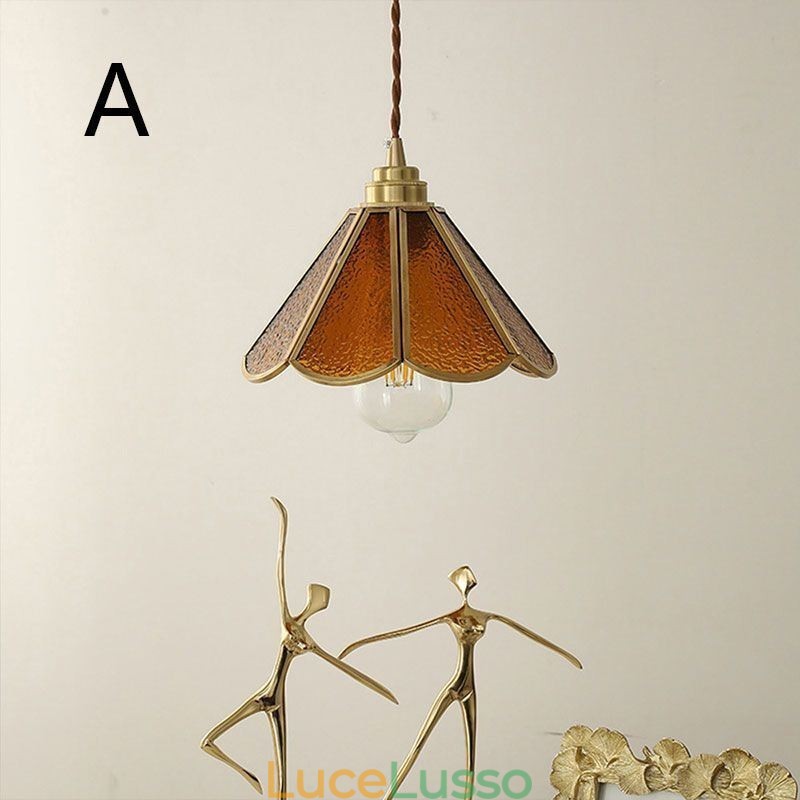 Mini lampada a sospensione in vetro, moderna lampada da soffitto in vetro semplice