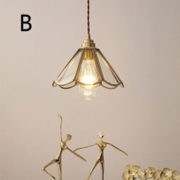 Mini lampada a sospensione in vetro, moderna lampada da soffitto in vetro semplice