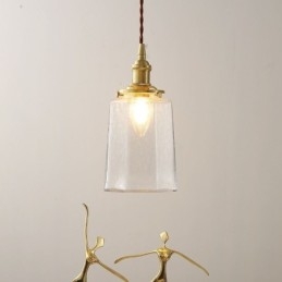 Lampada a sospensione moderna minimalista in vetro Lampada da soffitto decorativa