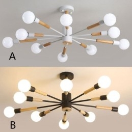 Lampada a sospensione nordica Lampada a sospensione creativa a forma di fagiolo magico