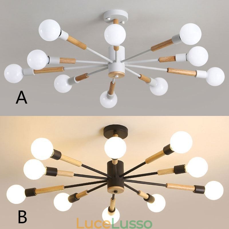 Lampada a sospensione nordica Lampada a sospensione creativa a forma di fagiolo magico